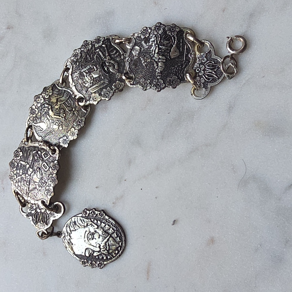 Vintage Don Quixote Spanish panel Bracelet